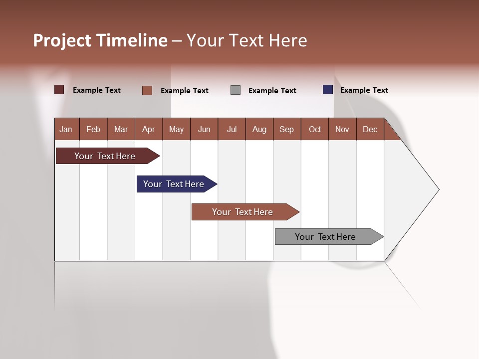 Businessman Holding Little White Card In His Hand PowerPoint Template