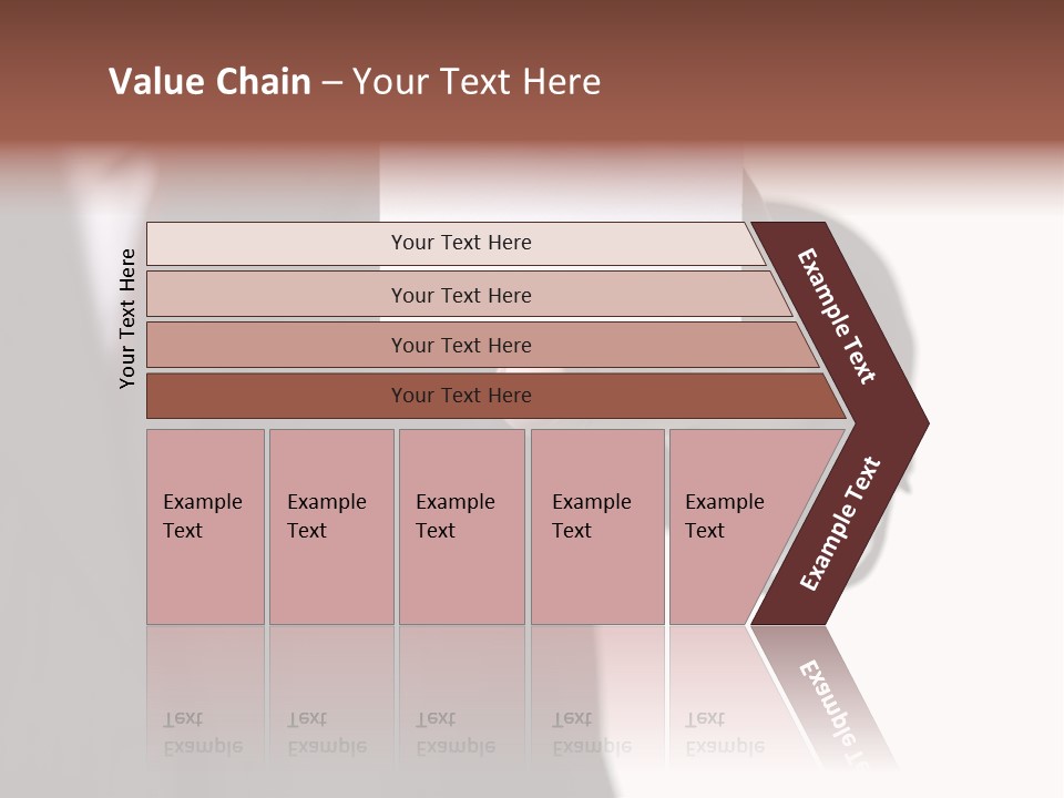 Businessman Holding Little White Card In His Hand PowerPoint Template