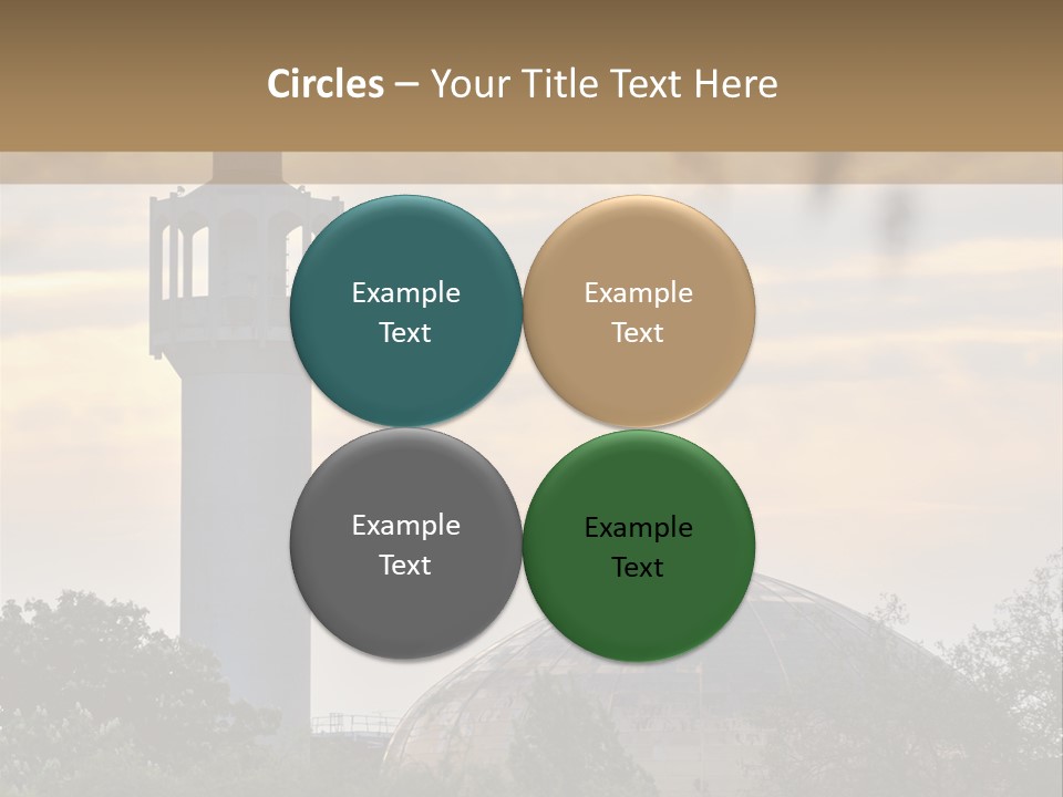 London Central Mosque (Regents Park Mosque) England, Uk, At Sunset PowerPoint Template