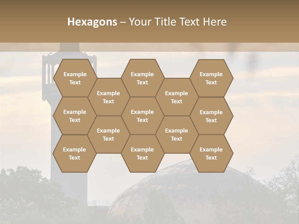 London Central Mosque (Regents Park Mosque) England, Uk, At Sunset PowerPoint Template