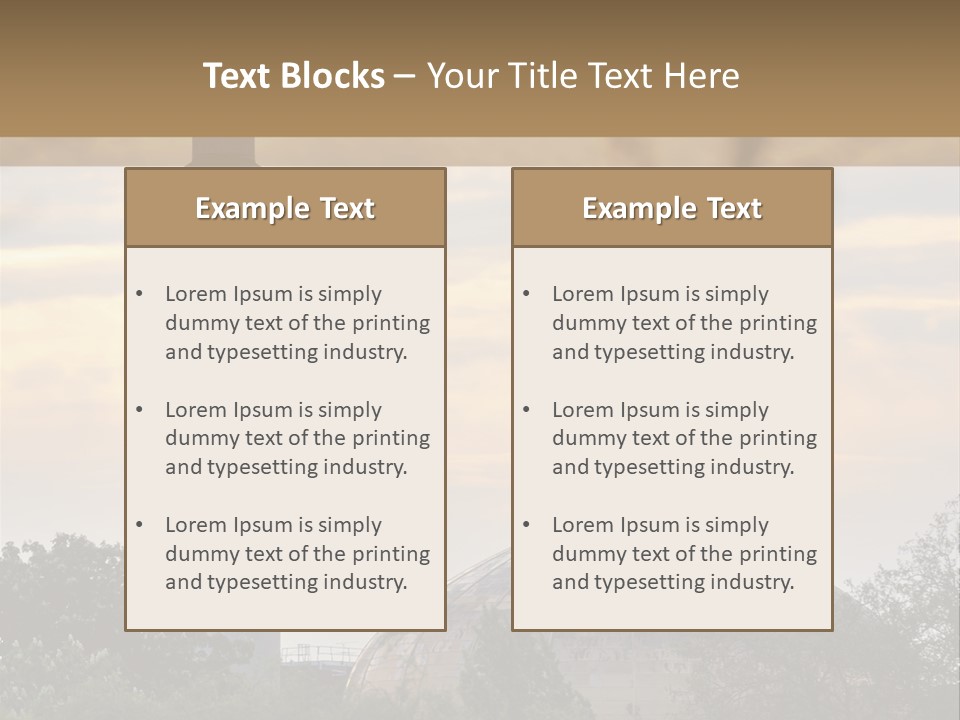 London Central Mosque (Regents Park Mosque) England, Uk, At Sunset PowerPoint Template
