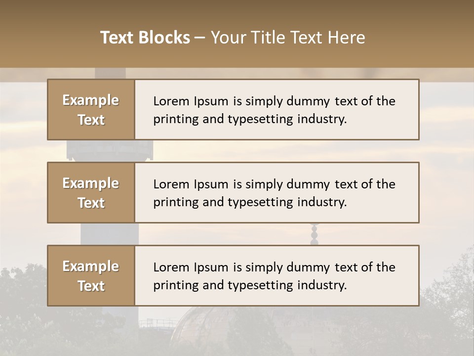 London Central Mosque (Regents Park Mosque) England, Uk, At Sunset PowerPoint Template