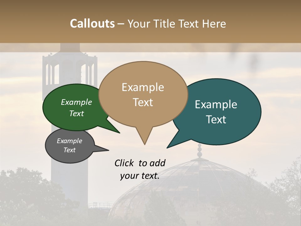 London Central Mosque (Regents Park Mosque) England, Uk, At Sunset PowerPoint Template