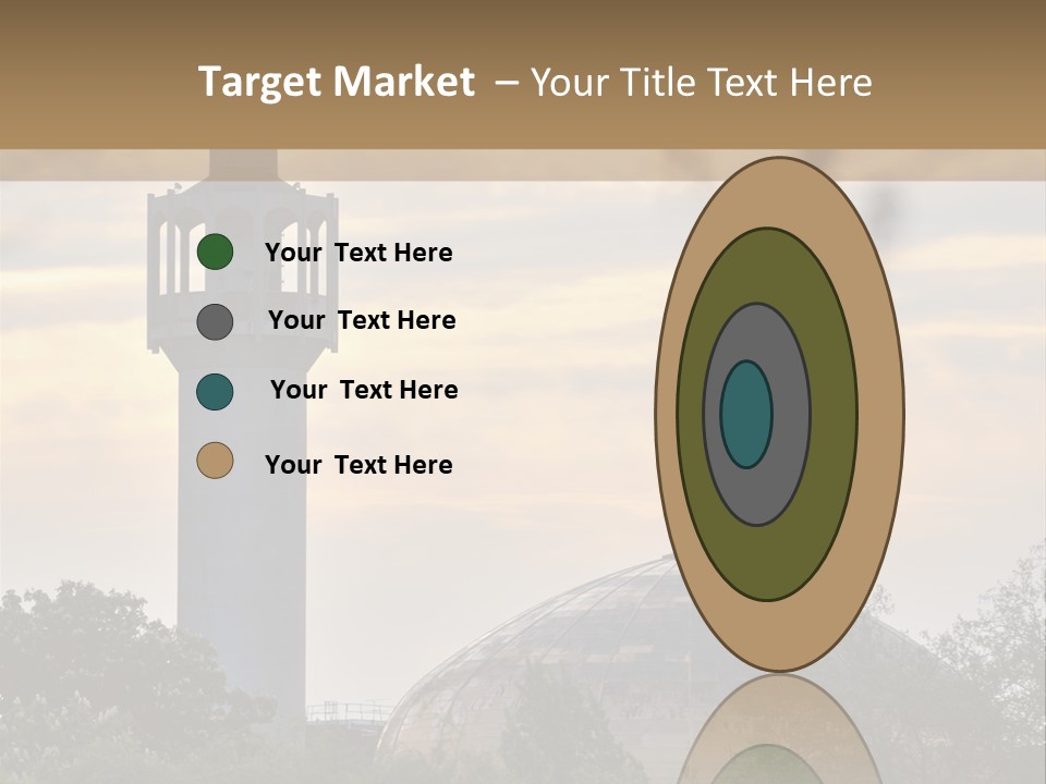 London Central Mosque (Regents Park Mosque) England, Uk, At Sunset PowerPoint Template