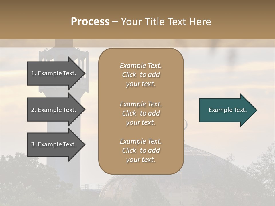 London Central Mosque (Regents Park Mosque) England, Uk, At Sunset PowerPoint Template
