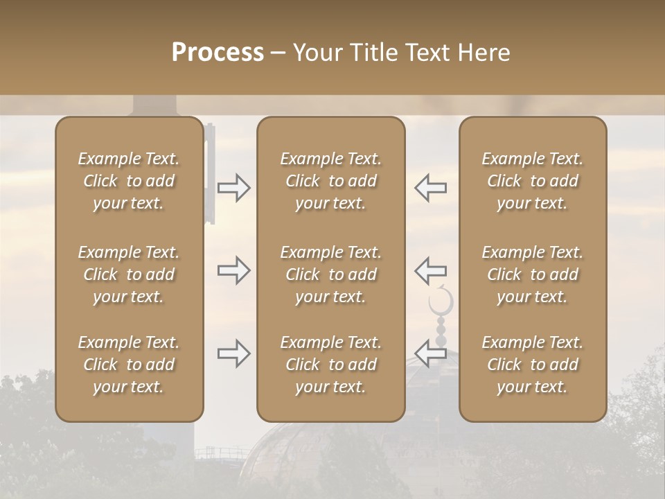 London Central Mosque (Regents Park Mosque) England, Uk, At Sunset PowerPoint Template