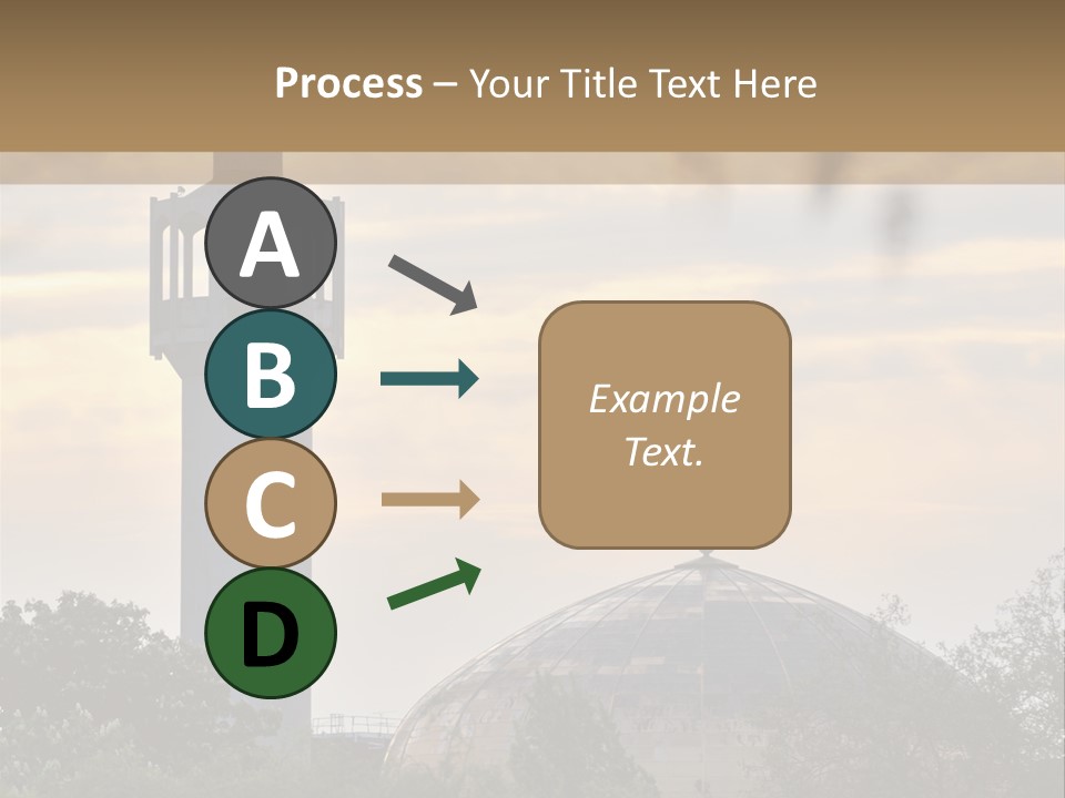 London Central Mosque (Regents Park Mosque) England, Uk, At Sunset PowerPoint Template
