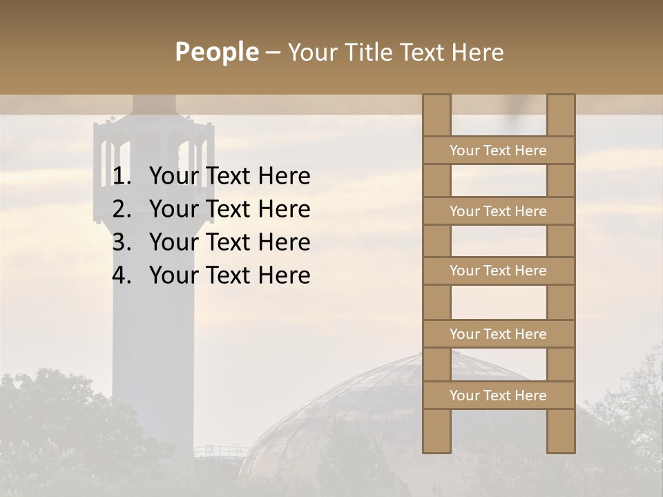 London Central Mosque (Regents Park Mosque) England, Uk, At Sunset PowerPoint Template