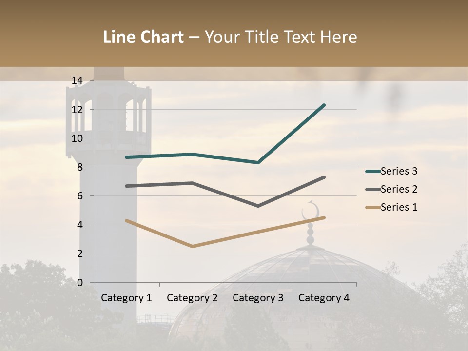 London Central Mosque (Regents Park Mosque) England, Uk, At Sunset PowerPoint Template