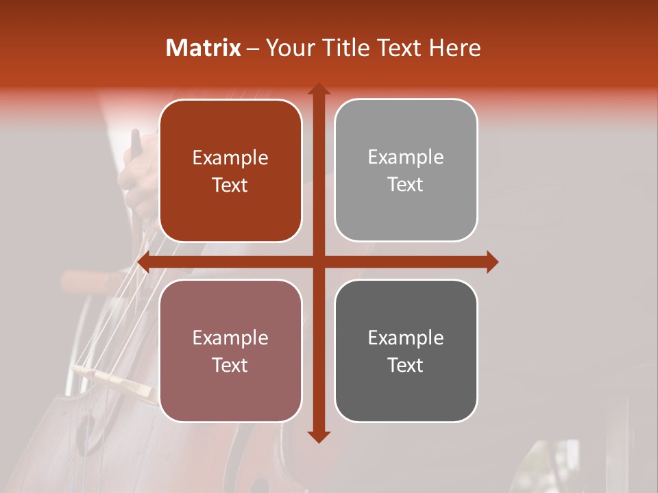 A Man In A Suit Playing A Double Bass PowerPoint Template