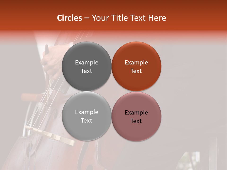 A Man In A Suit Playing A Double Bass PowerPoint Template