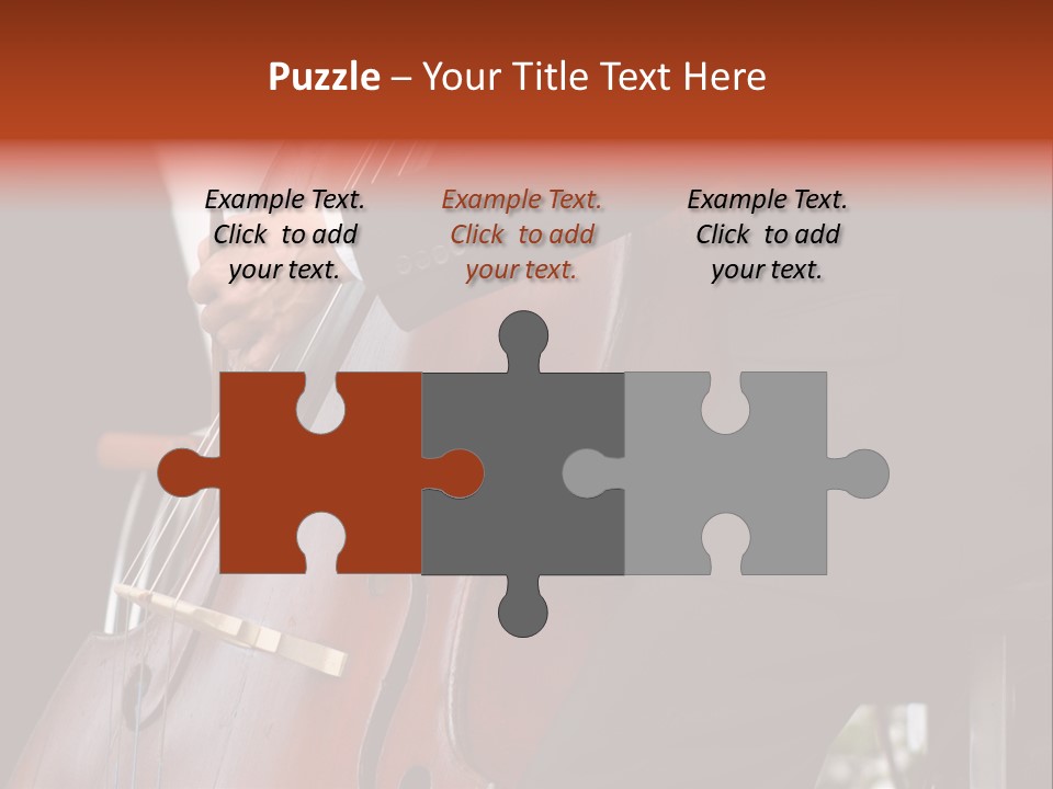 A Man In A Suit Playing A Double Bass PowerPoint Template