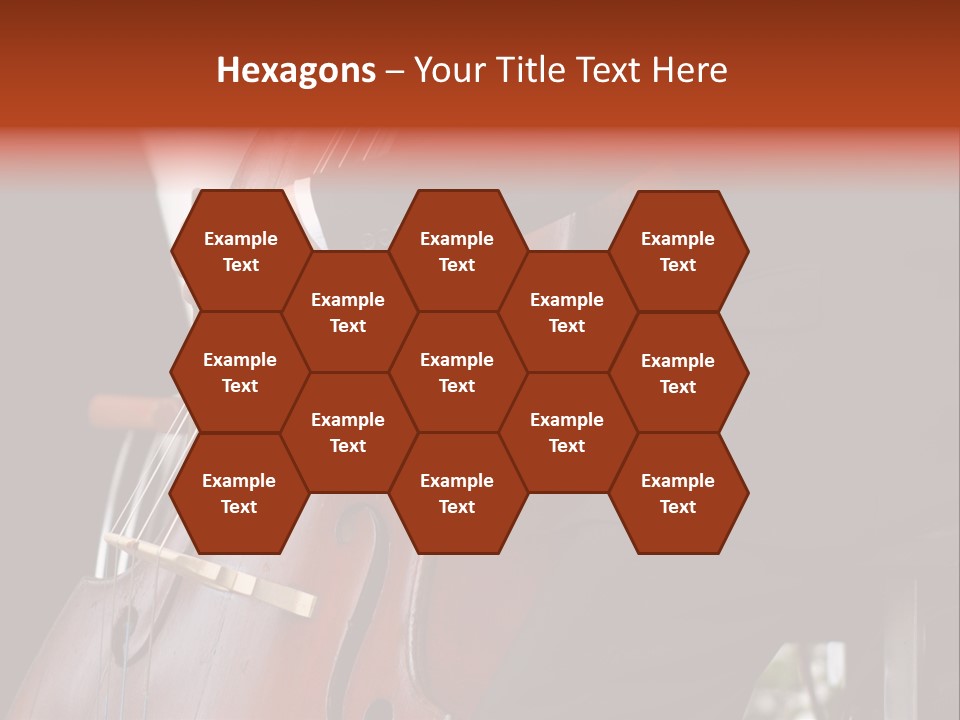 A Man In A Suit Playing A Double Bass PowerPoint Template