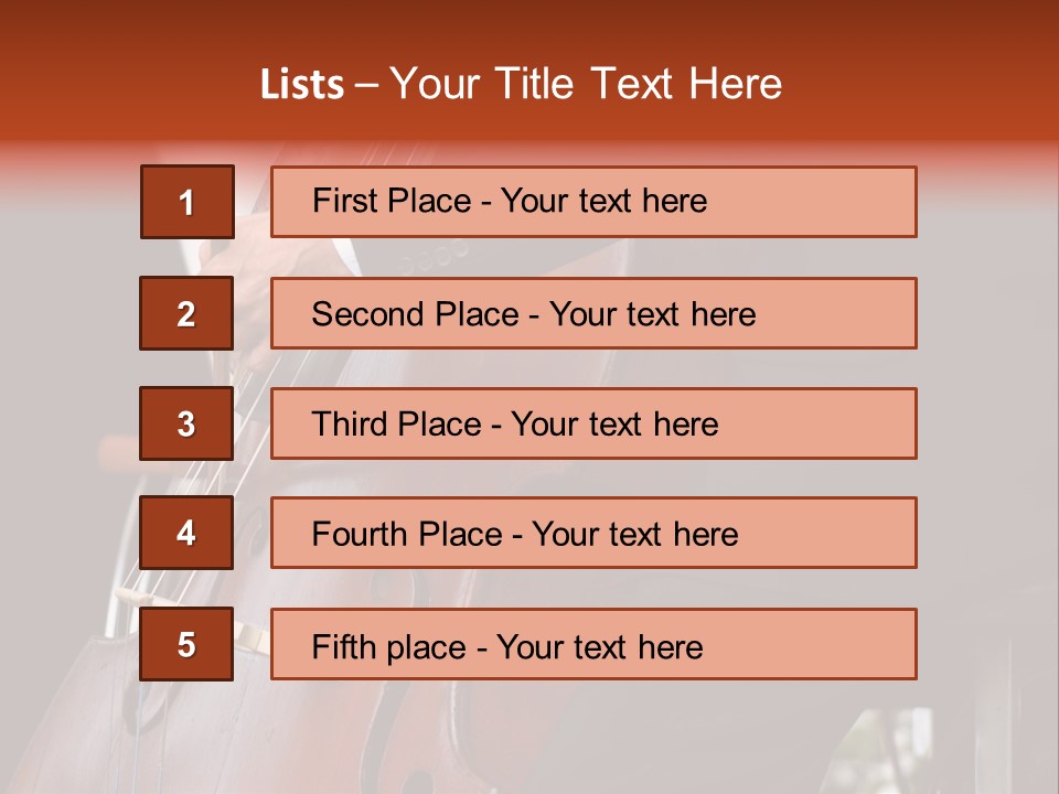 A Man In A Suit Playing A Double Bass PowerPoint Template