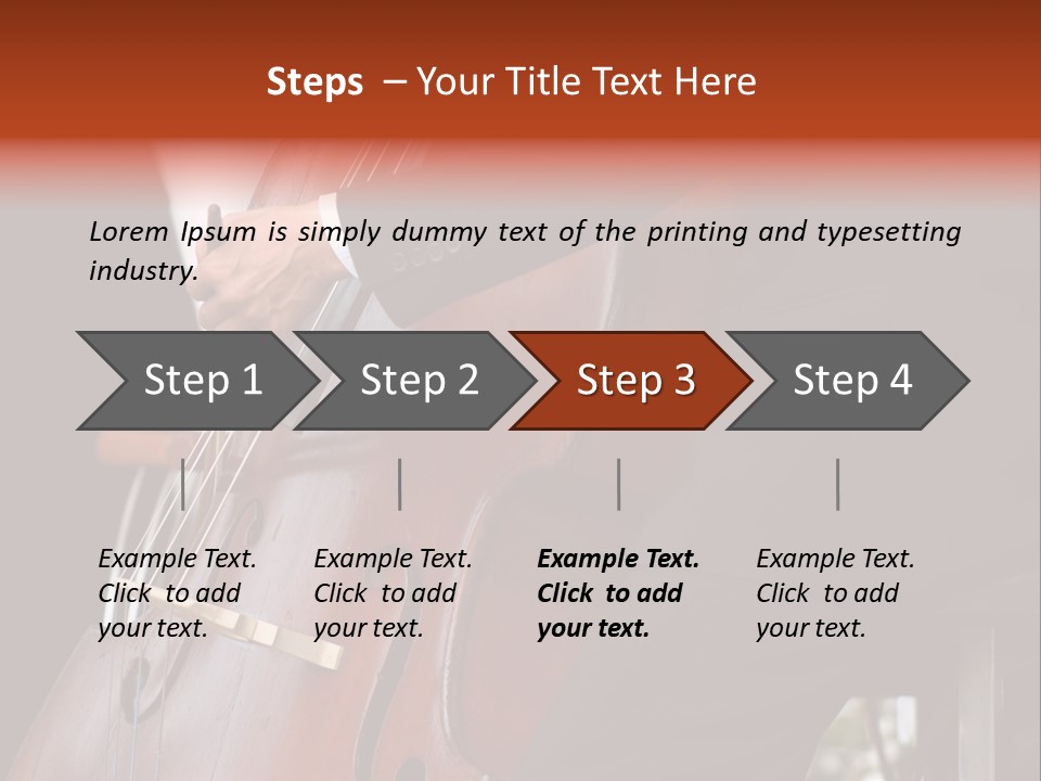 A Man In A Suit Playing A Double Bass PowerPoint Template