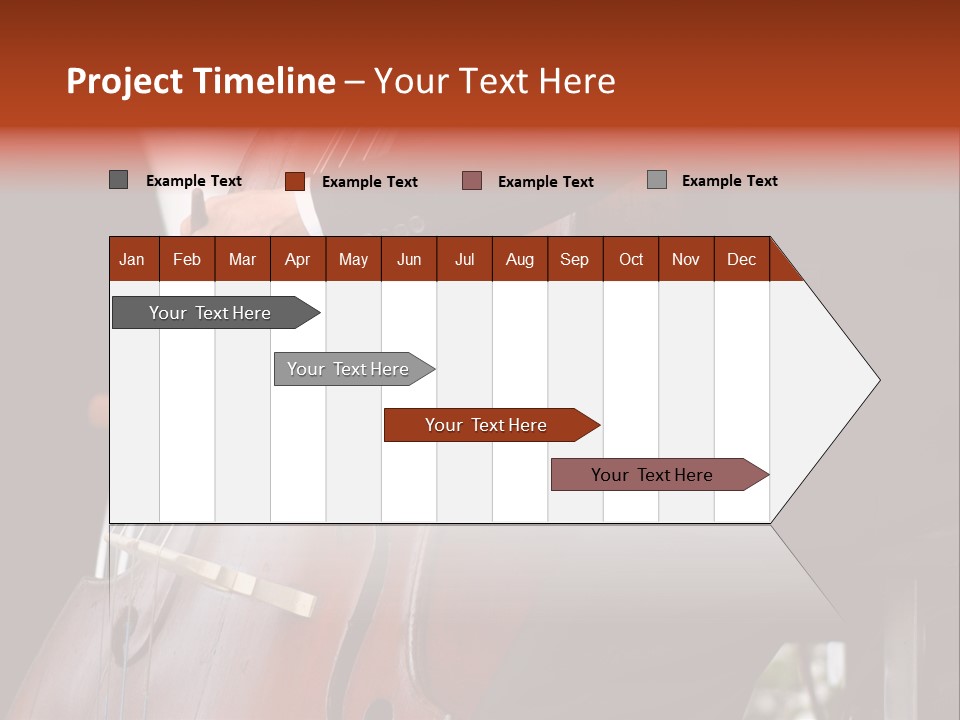 A Man In A Suit Playing A Double Bass PowerPoint Template