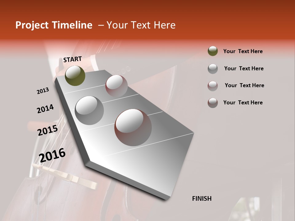 A Man In A Suit Playing A Double Bass PowerPoint Template