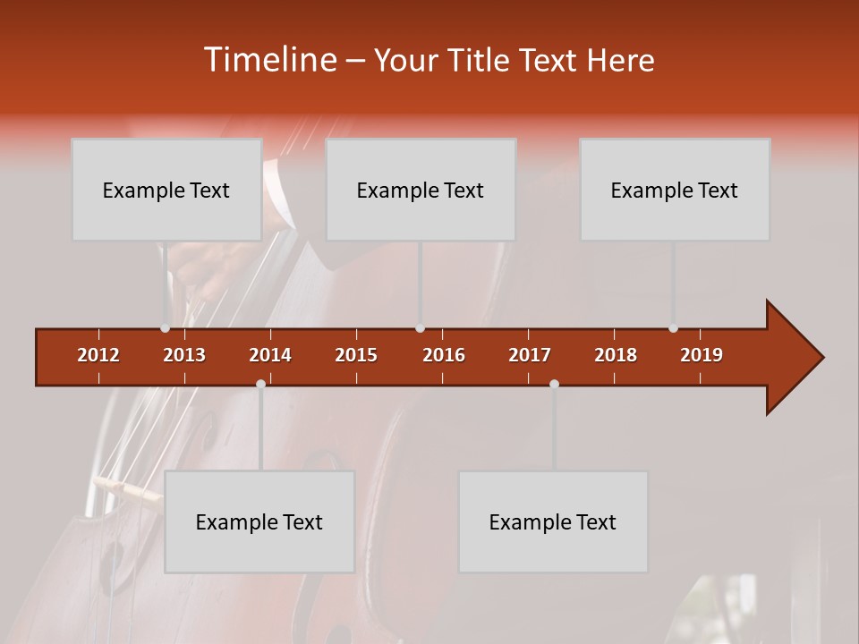 A Man In A Suit Playing A Double Bass PowerPoint Template