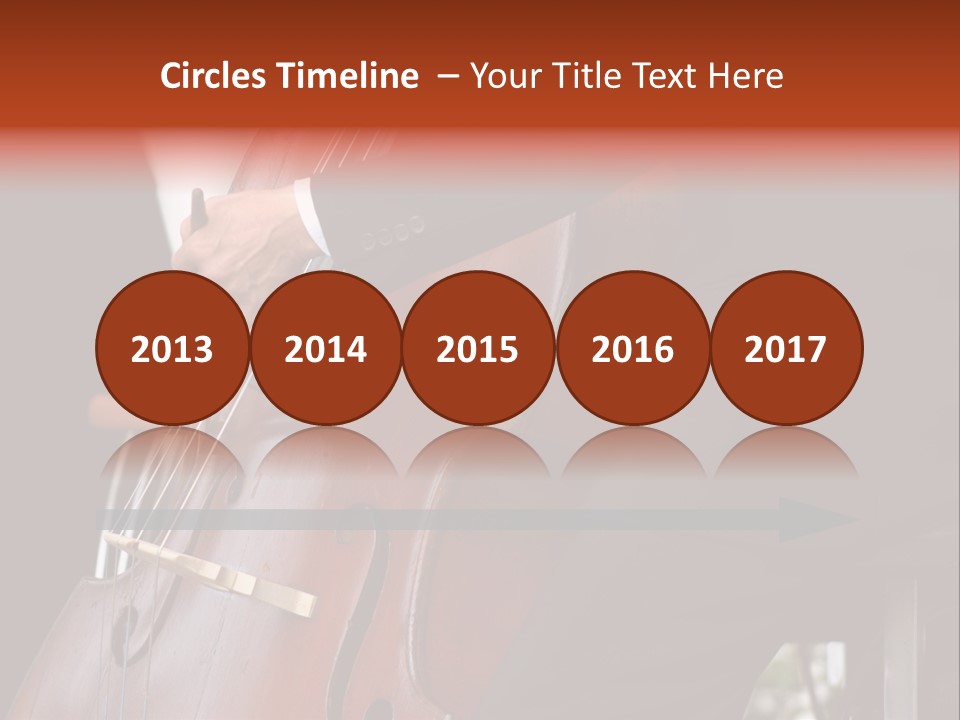 A Man In A Suit Playing A Double Bass PowerPoint Template