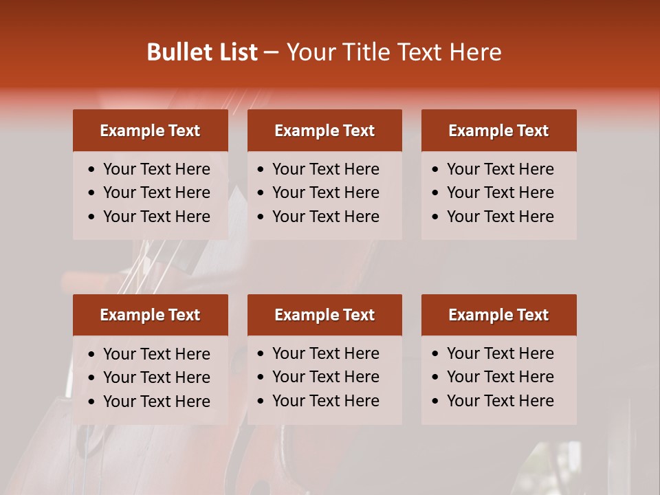 A Man In A Suit Playing A Double Bass PowerPoint Template