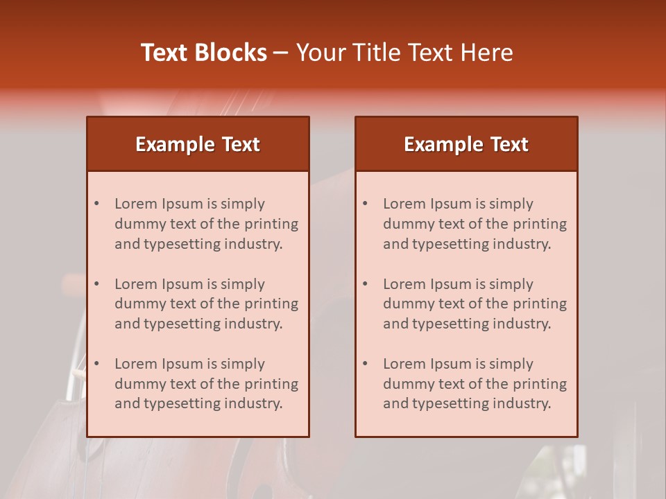 A Man In A Suit Playing A Double Bass PowerPoint Template
