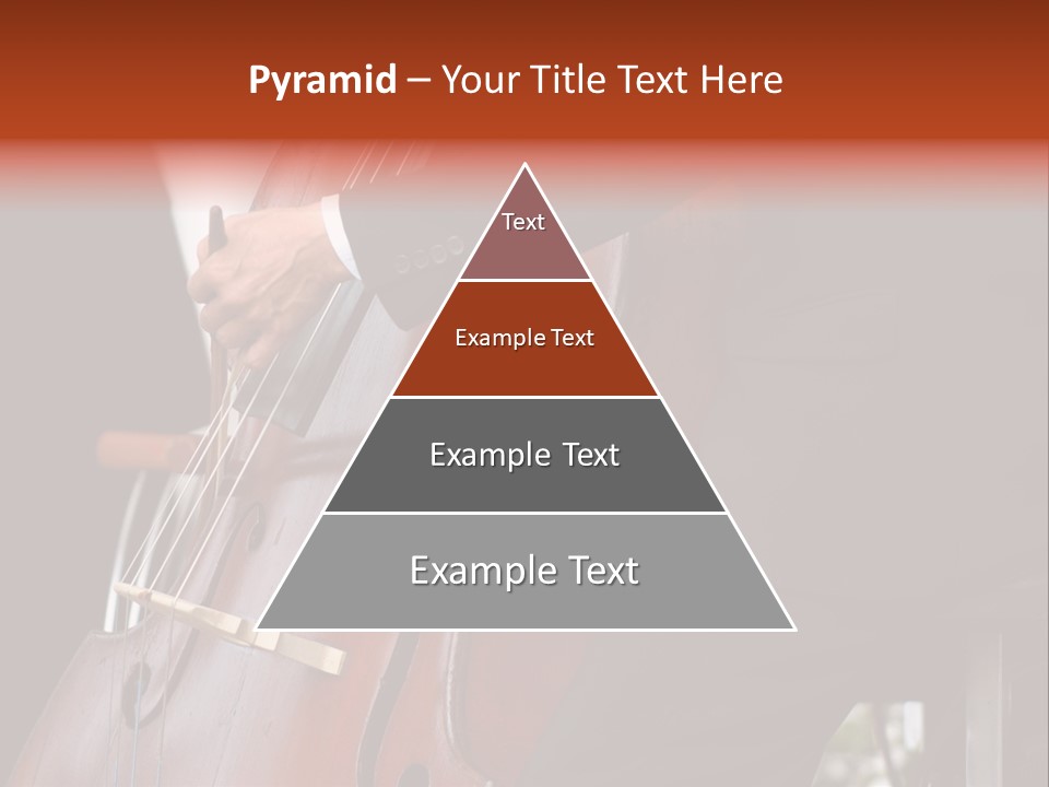 A Man In A Suit Playing A Double Bass PowerPoint Template