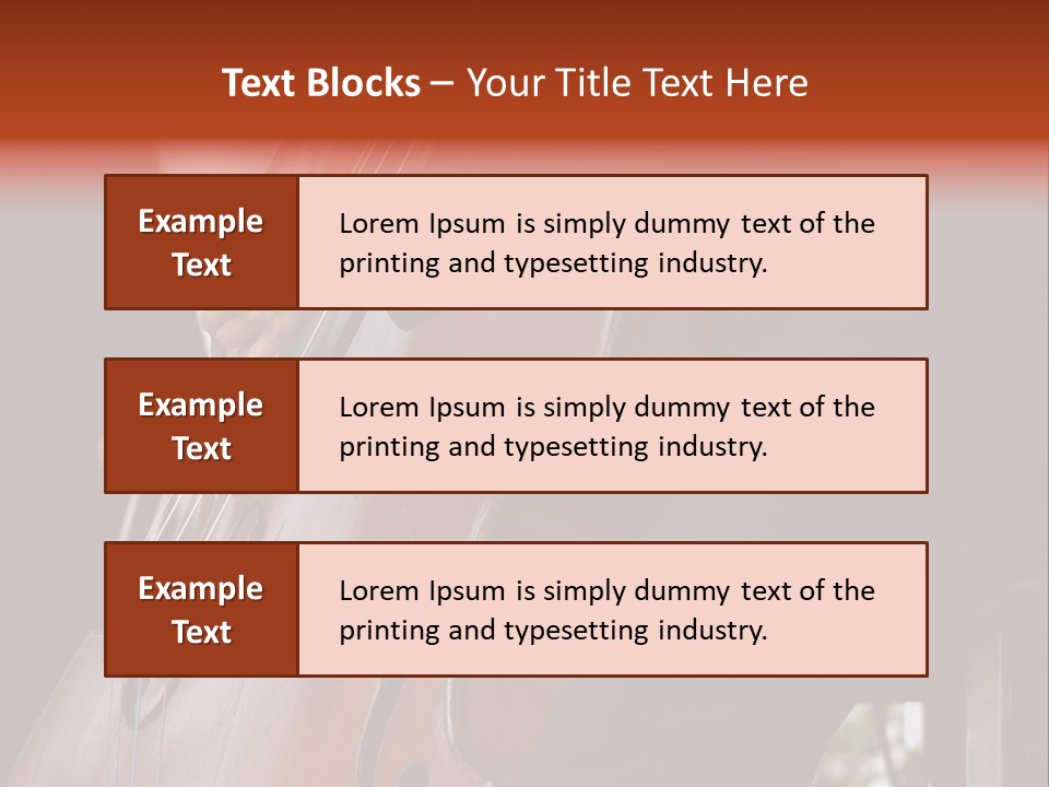 A Man In A Suit Playing A Double Bass PowerPoint Template