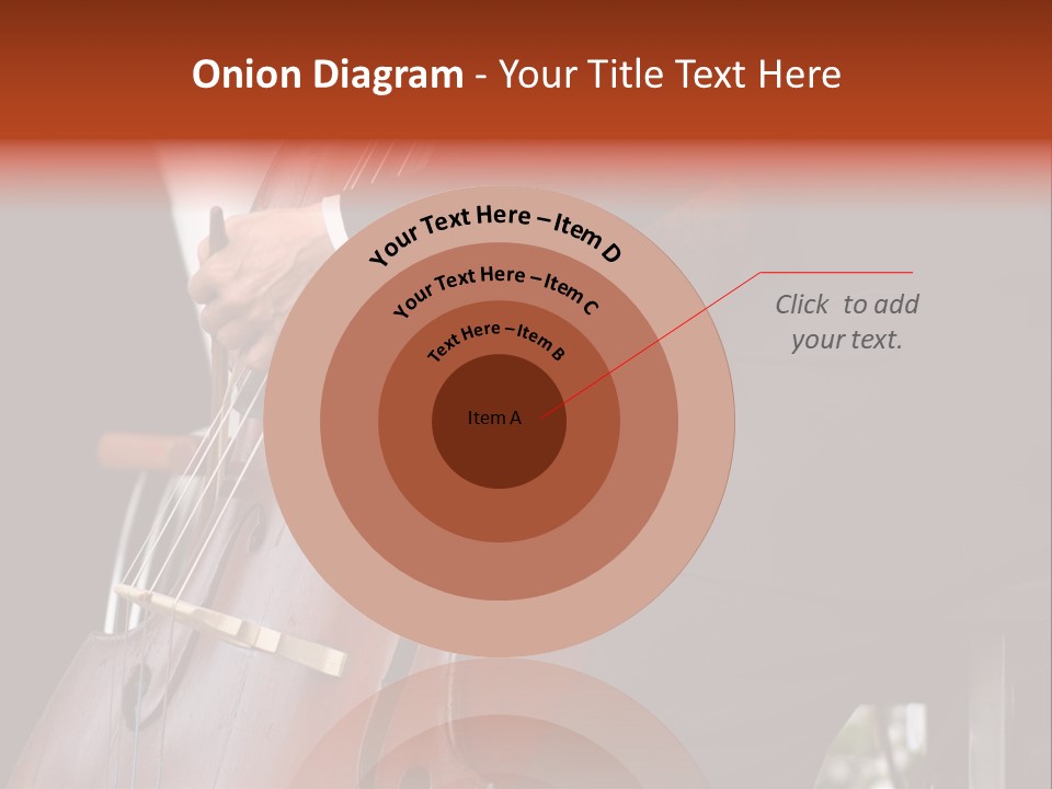 A Man In A Suit Playing A Double Bass PowerPoint Template