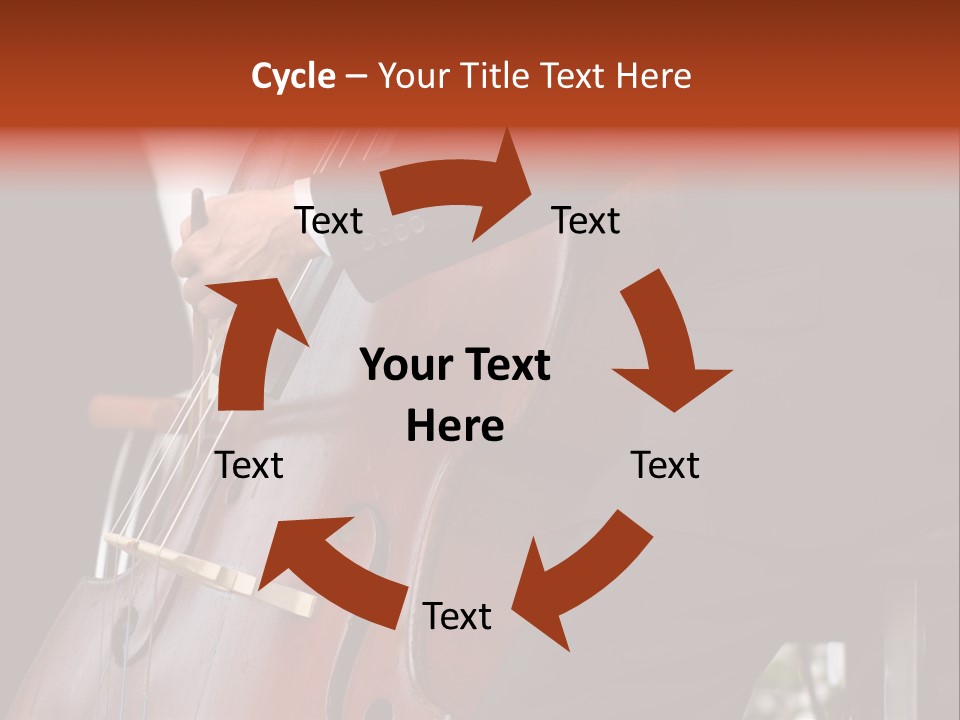 A Man In A Suit Playing A Double Bass PowerPoint Template