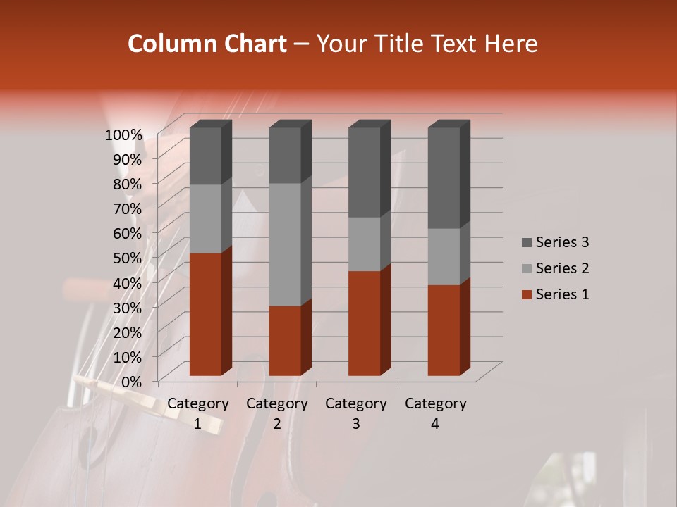 A Man In A Suit Playing A Double Bass PowerPoint Template