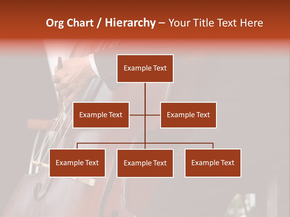 A Man In A Suit Playing A Double Bass PowerPoint Template