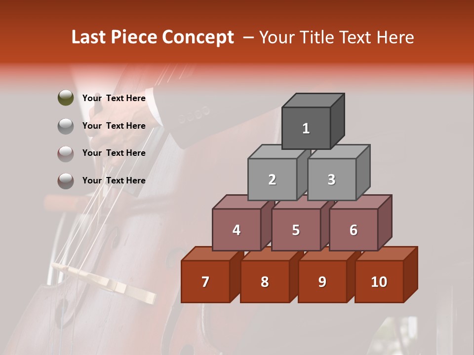 A Man In A Suit Playing A Double Bass PowerPoint Template