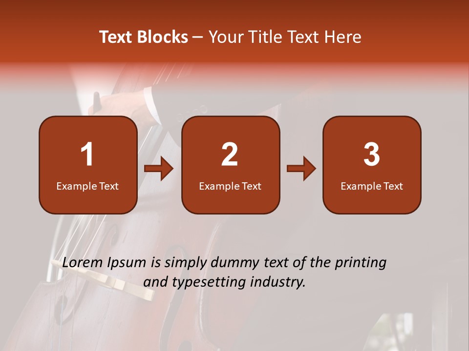 A Man In A Suit Playing A Double Bass PowerPoint Template