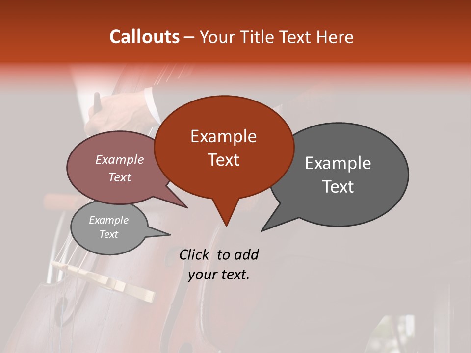 A Man In A Suit Playing A Double Bass PowerPoint Template