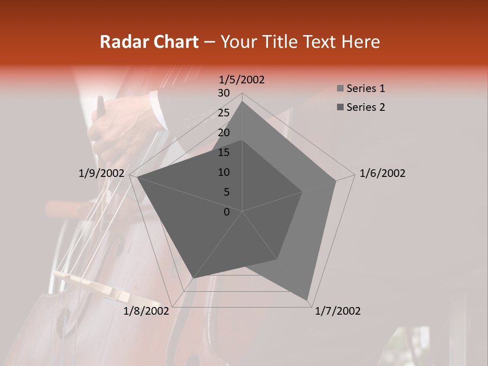 A Man In A Suit Playing A Double Bass PowerPoint Template