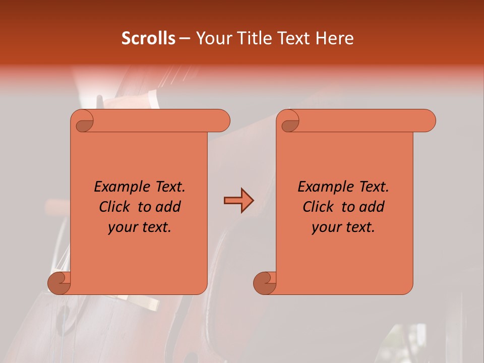 A Man In A Suit Playing A Double Bass PowerPoint Template