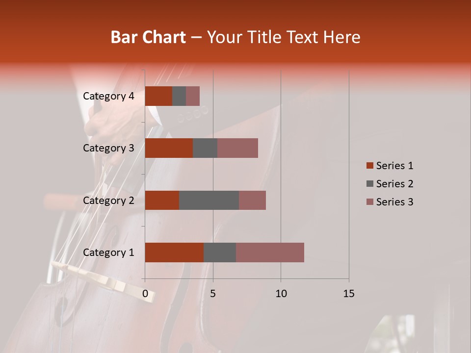 A Man In A Suit Playing A Double Bass PowerPoint Template