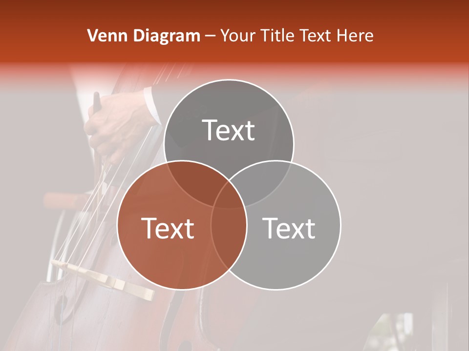 A Man In A Suit Playing A Double Bass PowerPoint Template