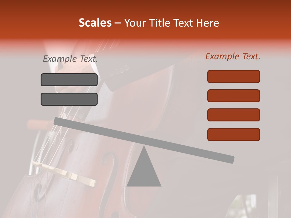 A Man In A Suit Playing A Double Bass PowerPoint Template