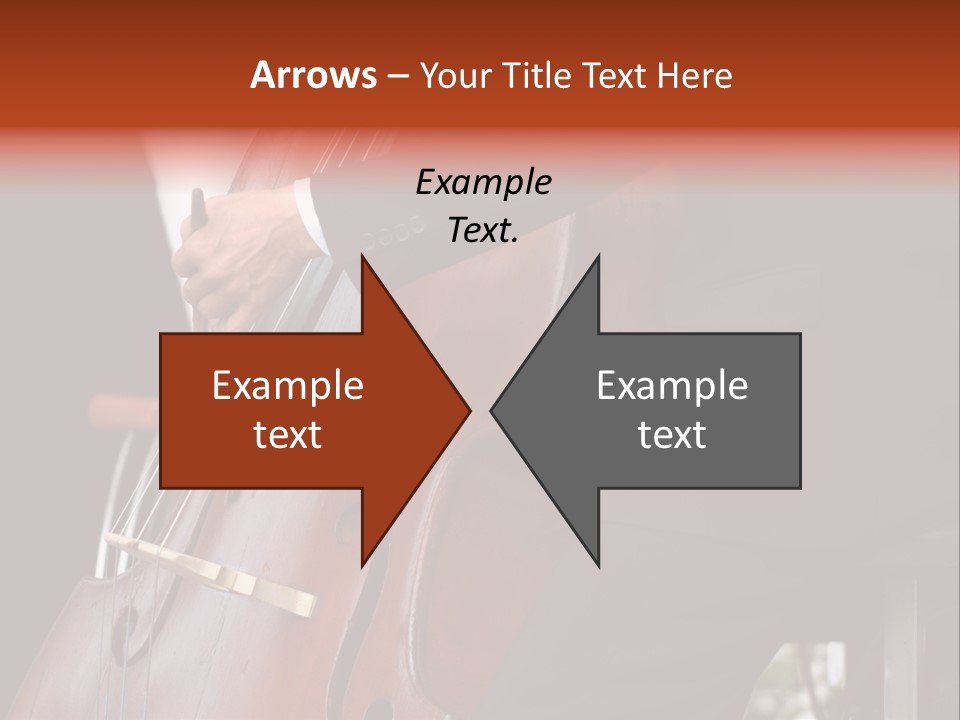 A Man In A Suit Playing A Double Bass PowerPoint Template