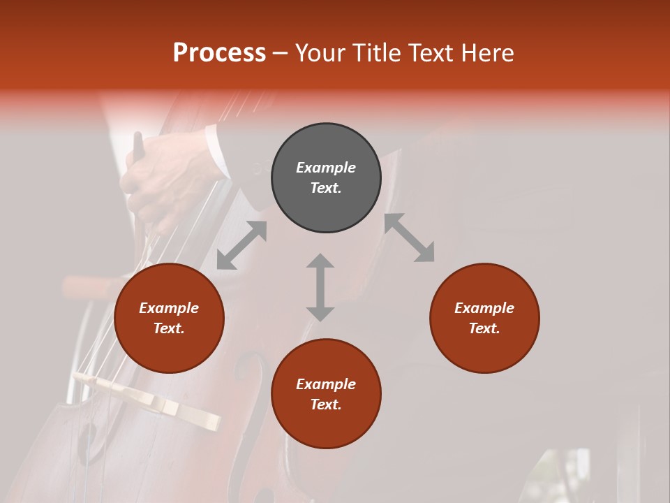 A Man In A Suit Playing A Double Bass PowerPoint Template