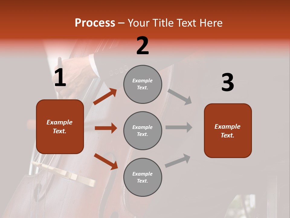 A Man In A Suit Playing A Double Bass PowerPoint Template