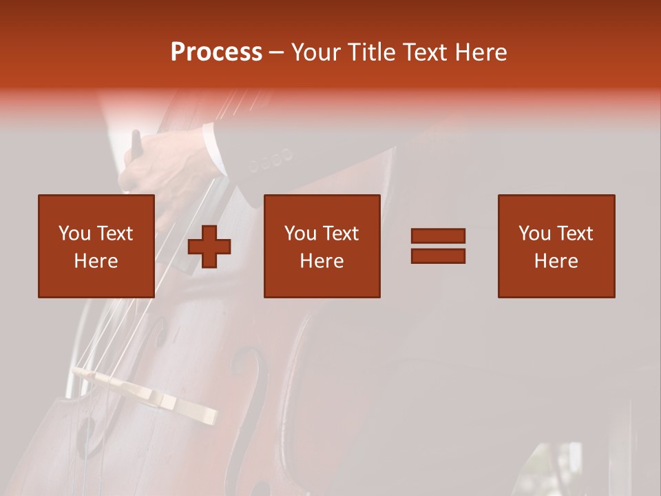 A Man In A Suit Playing A Double Bass PowerPoint Template