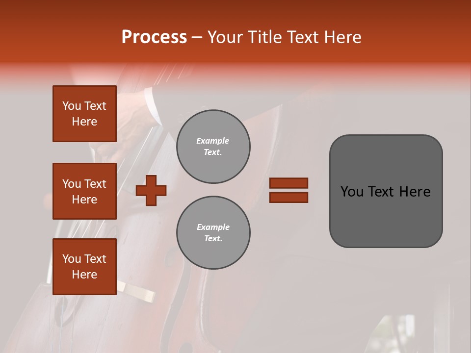 A Man In A Suit Playing A Double Bass PowerPoint Template