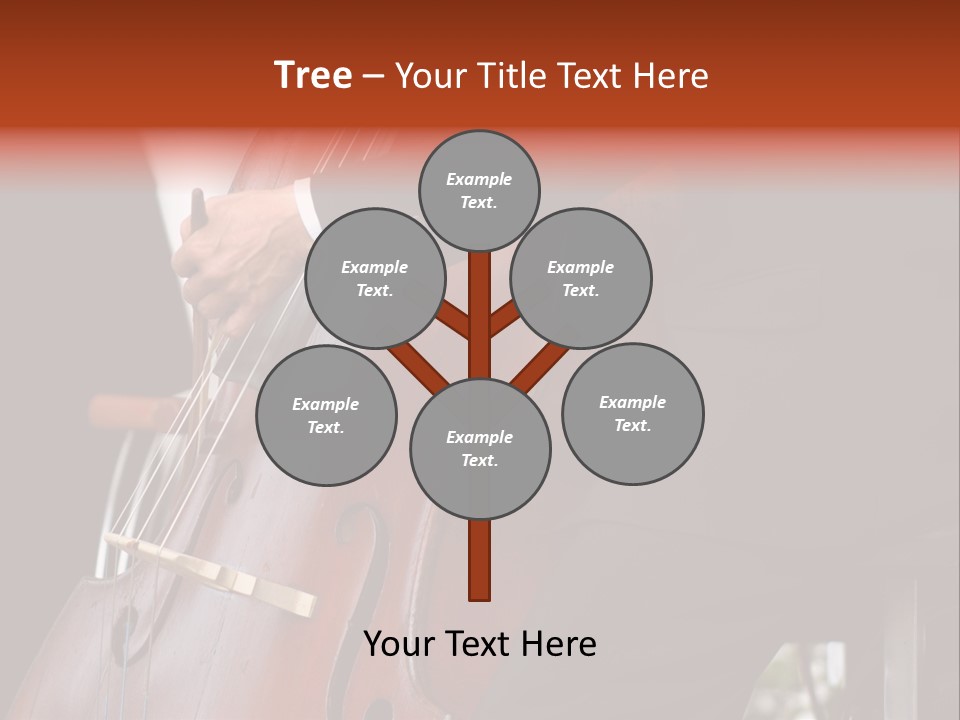 A Man In A Suit Playing A Double Bass PowerPoint Template