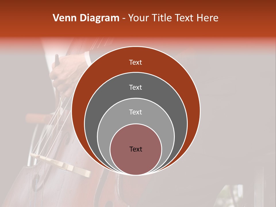 A Man In A Suit Playing A Double Bass PowerPoint Template