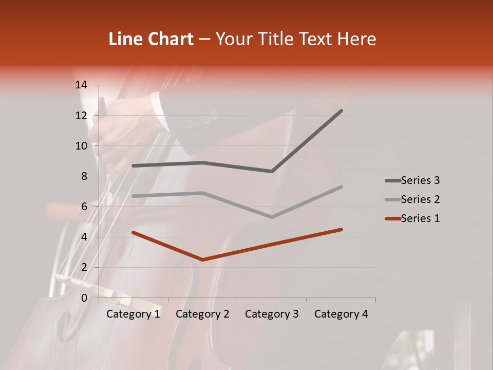 A Man In A Suit Playing A Double Bass PowerPoint Template