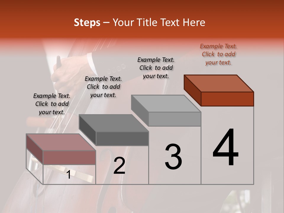 A Man In A Suit Playing A Double Bass PowerPoint Template