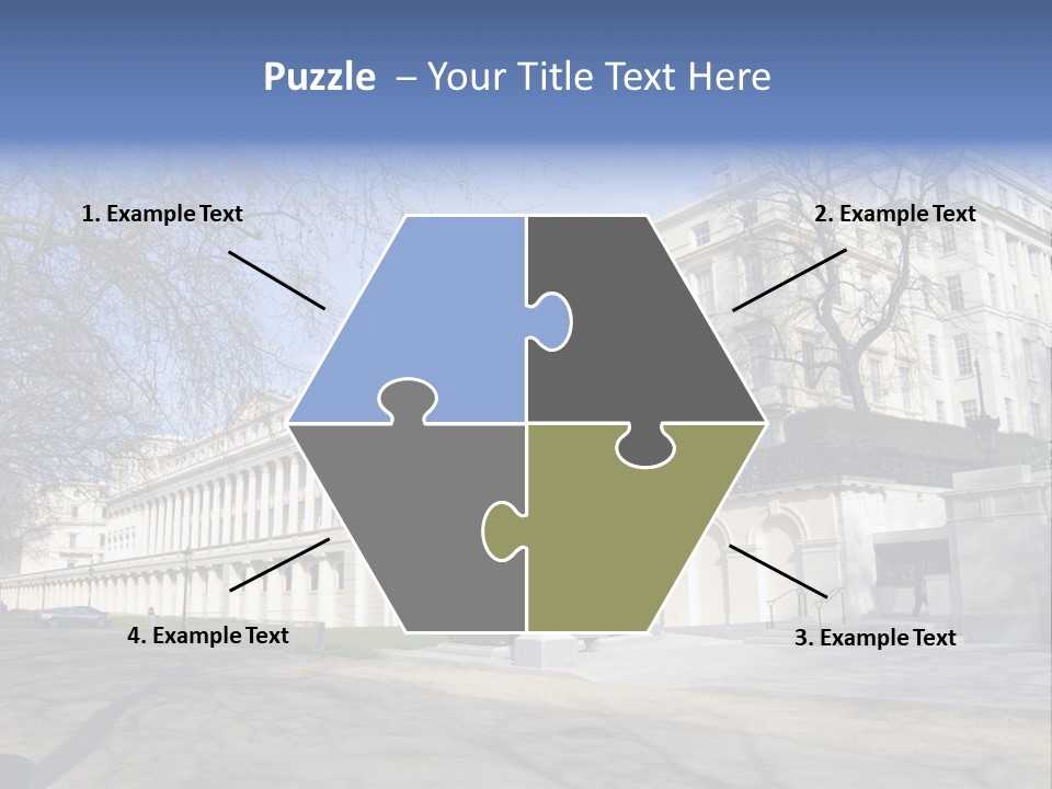 Carlton House Terrace From The Mall In London, England PowerPoint Template