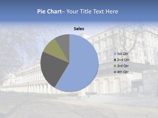 Carlton House Terrace From The Mall In London, England PowerPoint Template